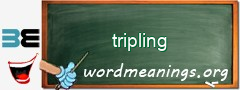 WordMeaning blackboard for tripling